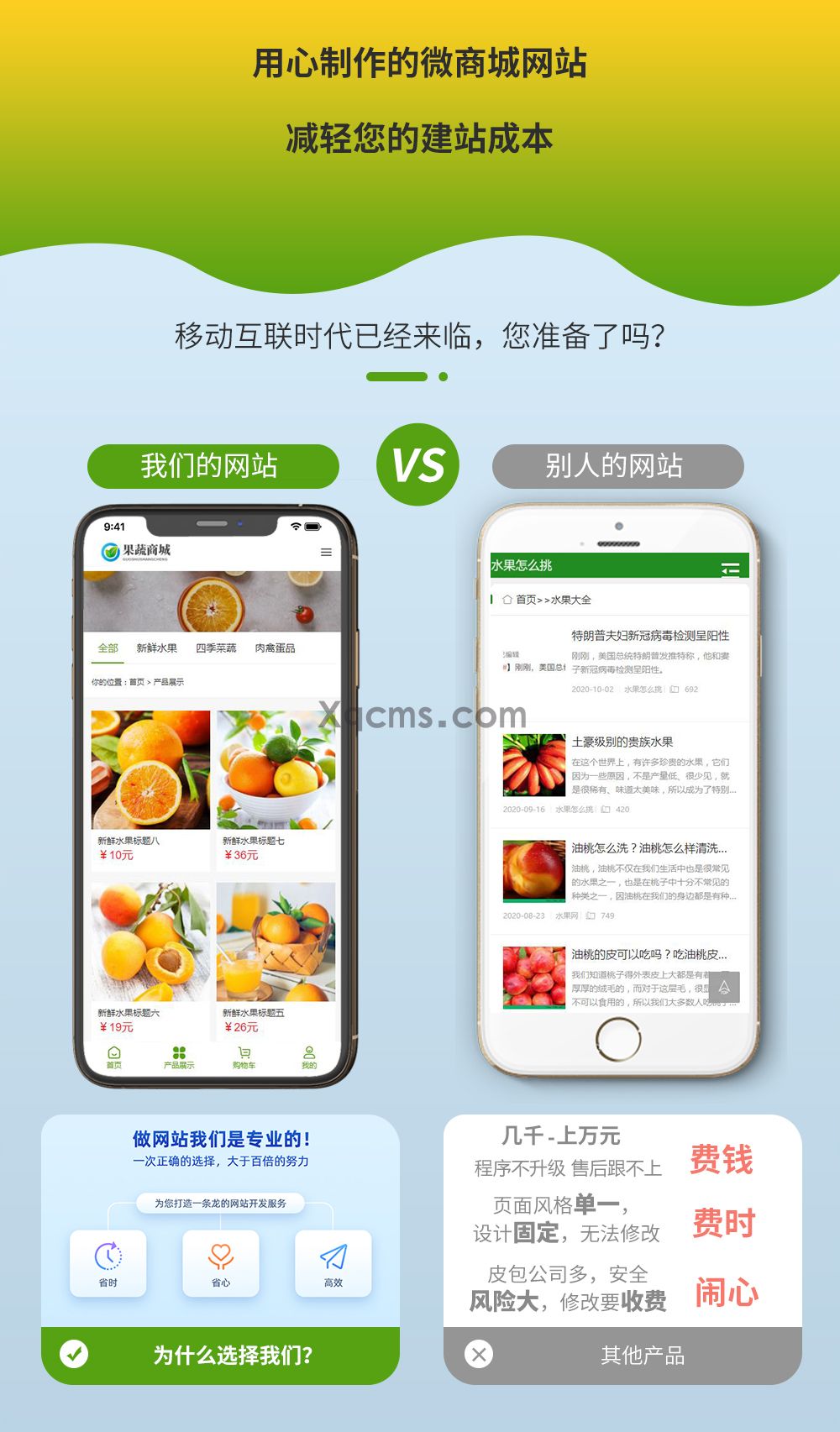 水果蔬菜鲜果商城网站模板(图1)