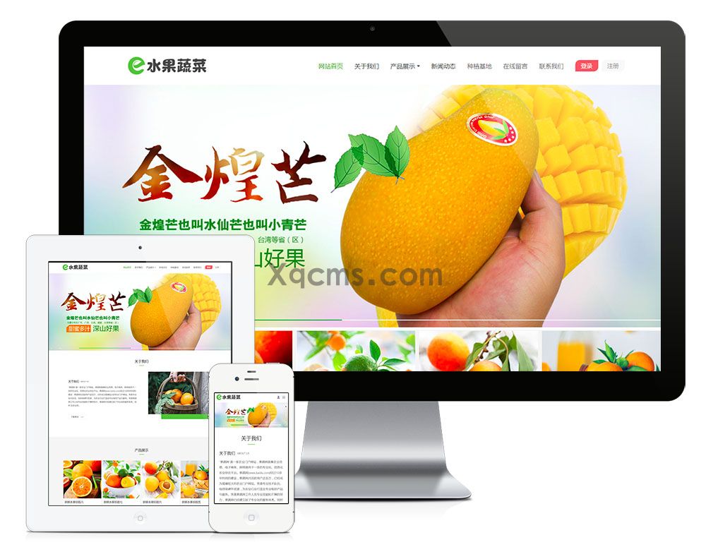 水果蔬菜鲜果商城网站模板(图3)